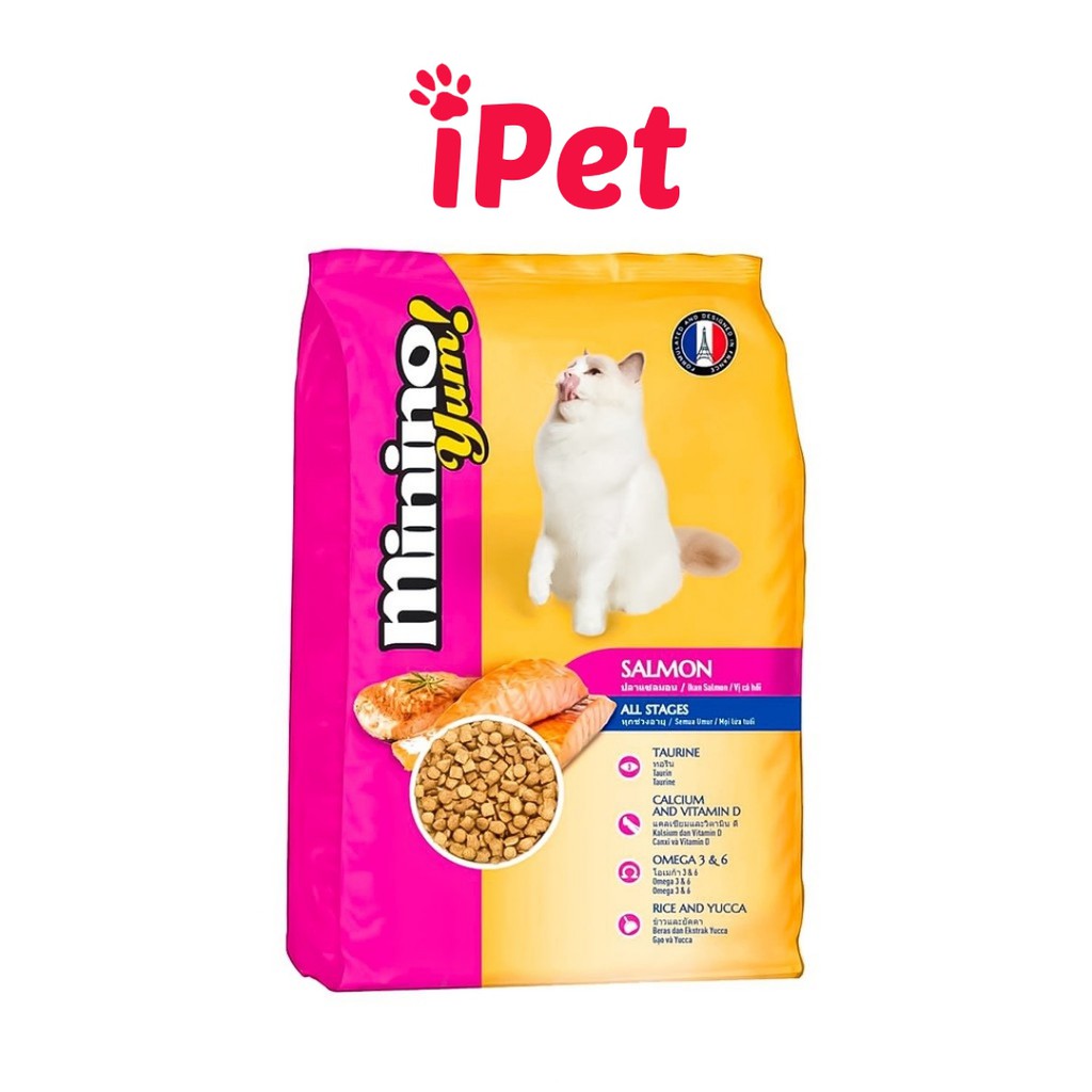 [Mã SKAMPUSHA8 giảm 8% đơn 300K] [Freeship99k] Thức Ăn Cho Mèo Minino Yum Của Pháp - iPet Shop