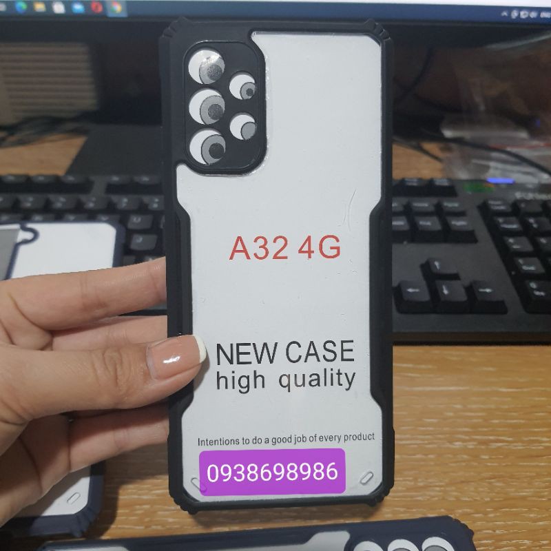 Samsung A32 4G, A52, A72_Ốp lưng trong cứng viền màu dẻo chống sốc giả XUNDD siêu đẹp