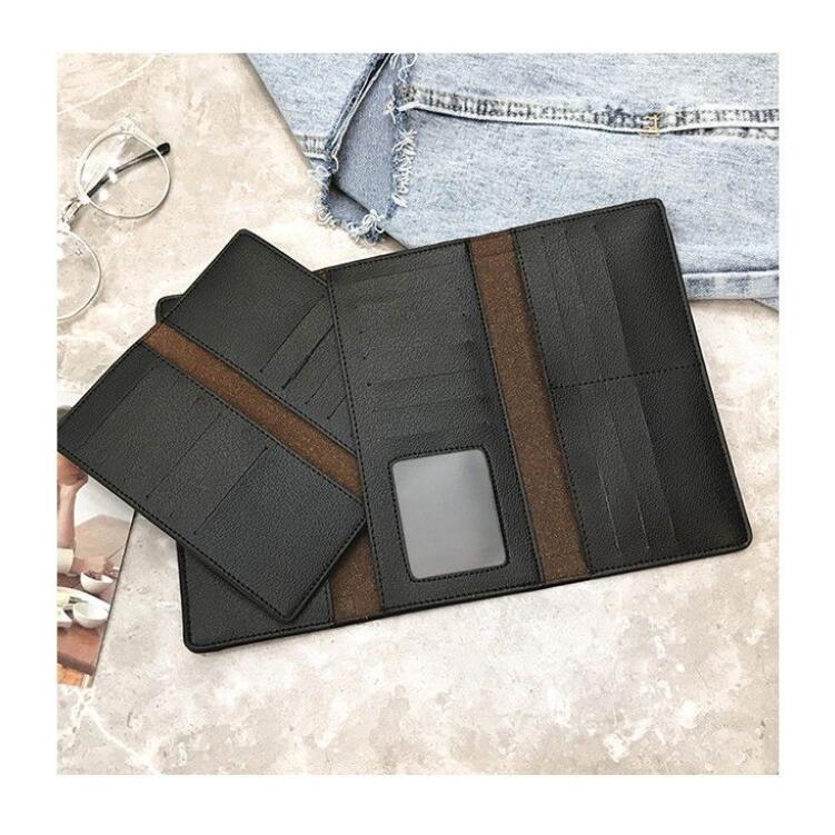 Ví Da Chuwanglin Dáng Dài In Họa Tiết Thời Trang Cho Nữ