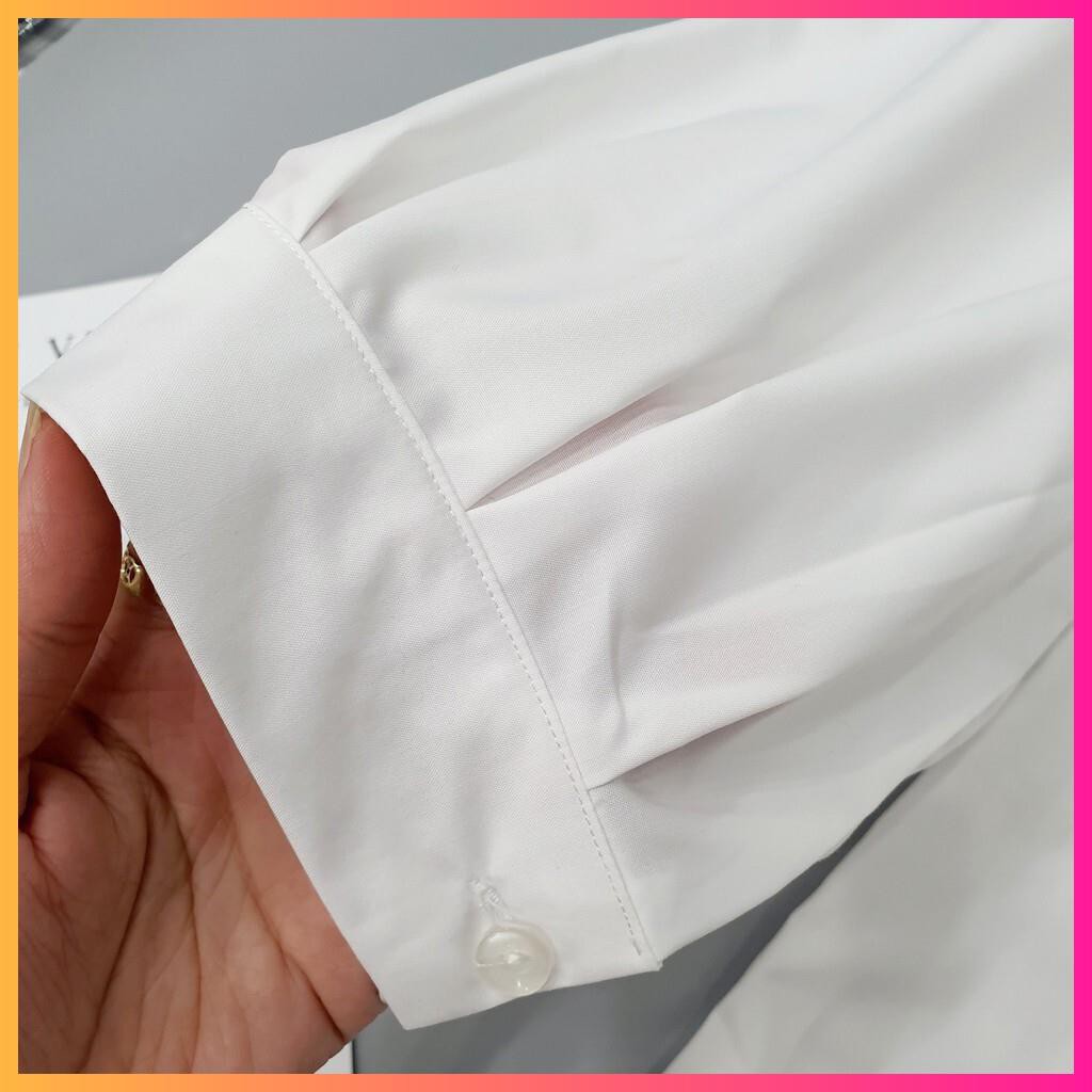 Áo Sơ Mi Nữ Trắng [Hàng Cao Cấp] áo sơ mi trắng tay bồng thời trang, chất vải đẹp, ko nhăn cao cấp MoonMy | BigBuy360 - bigbuy360.vn