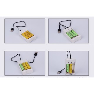 Bộ Sạc Pin 2A và 3A Đa Năng 3 Khe