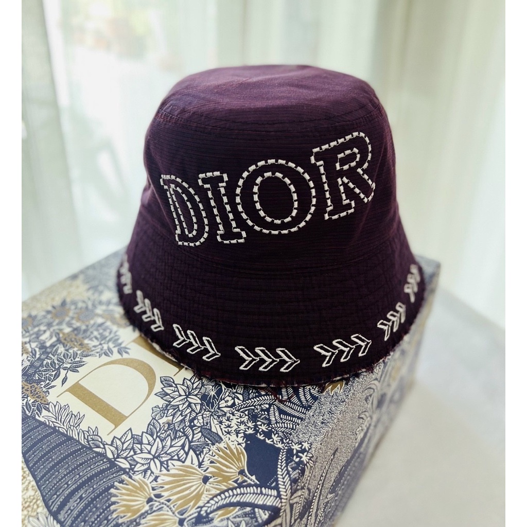 Mũ rộng vành, nón Bucket vành tròn DIOR vải Kaki dày chuẩn thời trang cá tính (Ảnh thật)_DR03