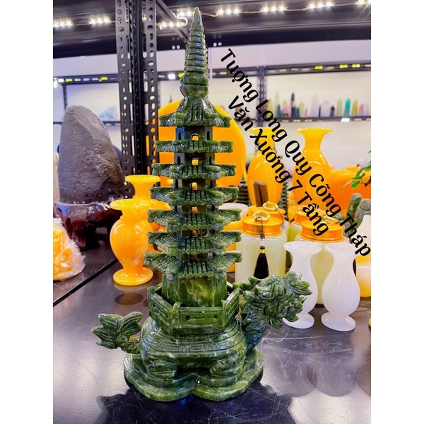 Tượng Long Quy Cõng Tháp Văn Xương 7 Tầng