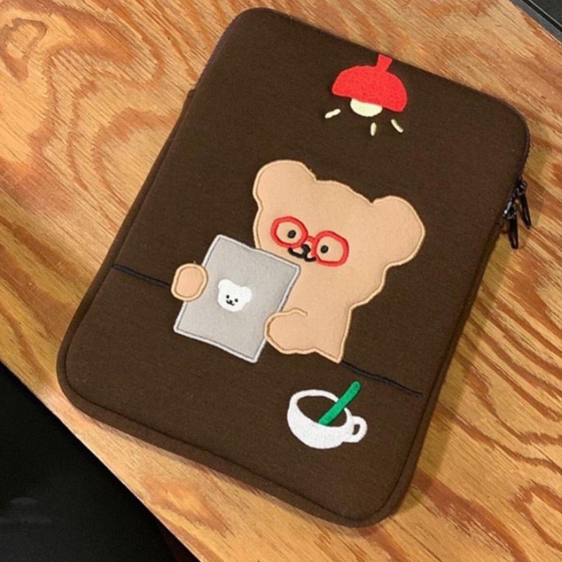 Bentoy Con mèo túi đựng máy tính xách tay thời trang Hàn Quốc cho ipad 15 13 11 10,5 10,2