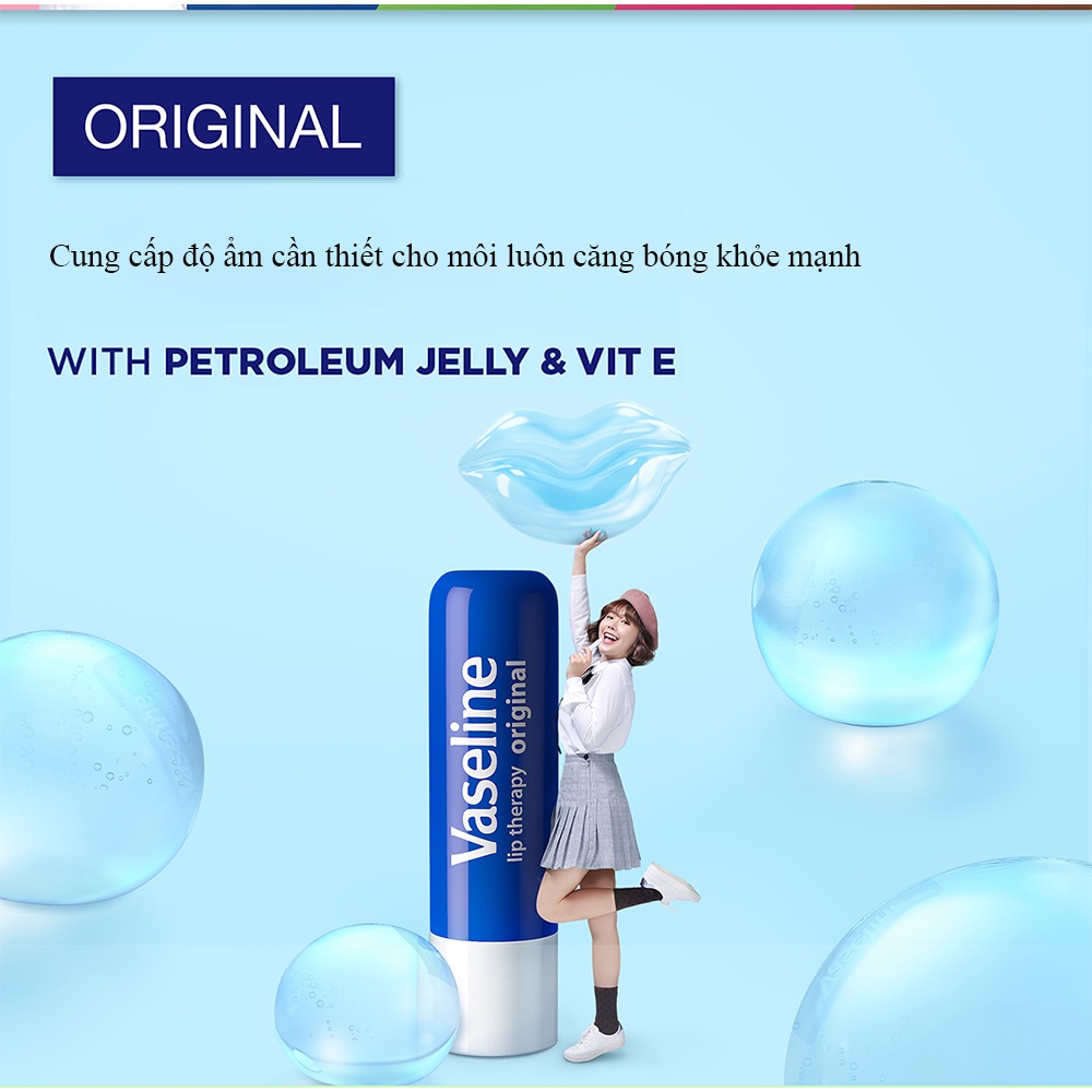 Son Dưỡng Môi Mềm Mại Vaseline Lip Therapy Dạng Thỏi 4.8g