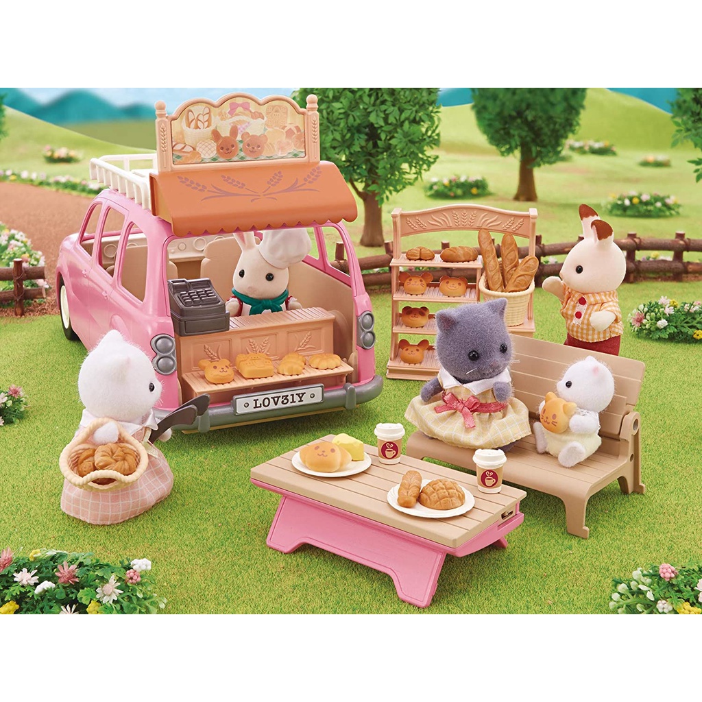 Đồ Chơi Sylvanian Families Xe Du Lịch Dã Ngoại Gia Đình Family Picnic Wagon