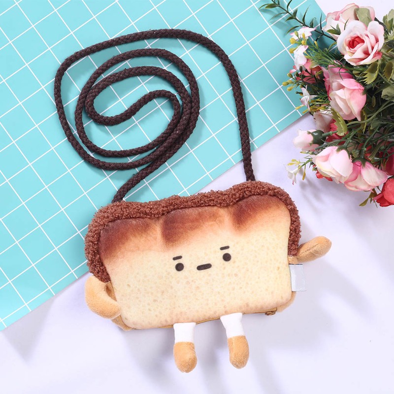 Túi Đeo Chéo Hình Bánh Mì Nướng Xinh Xắn