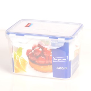 [Freeship từ 200K] Hộp nhựa đựng thực phẩm 2400ml Happy Cook Plastic Box HCPB-240R