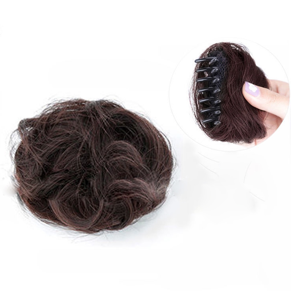 Búi Tóc Giả Trang Trí Bóng Lông Thời Trang Cho Nữ