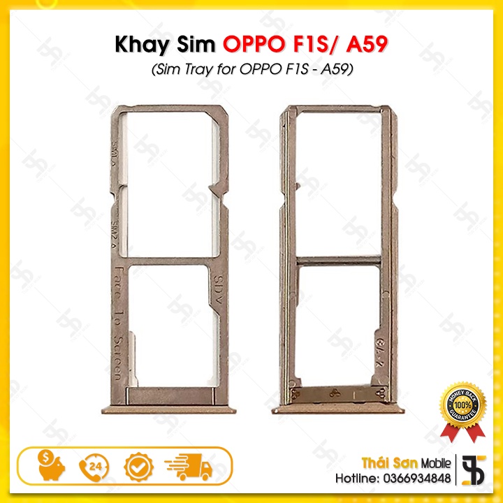Khay Sim OPPO F1S / A59 - Khay Đựng Thẻ Sim Điện Thoại OPPO Zin Bóc Máy