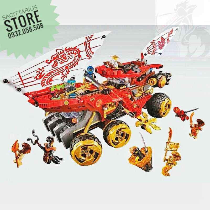 Bộ Lego Lari 11332 Lắp Ráp Xe Tank Sa Mạc Ninjago