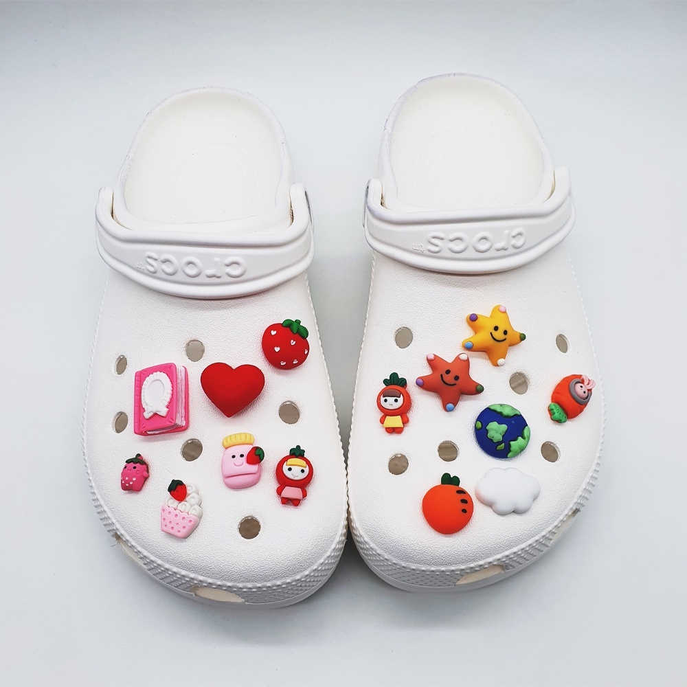 [Deco] Set 7 Trong 1 Set Phụ Kiện Trang Trí Giày Crocs Jibbitz Diy