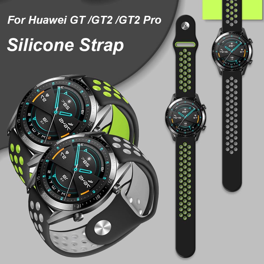 Dây Đeo Silicon Thoáng Khí Cho Đồng Hồ Huawei Gt2 Pro 46mm 42mm Huawei Watch Gt 2e Honor Magic Watch 2