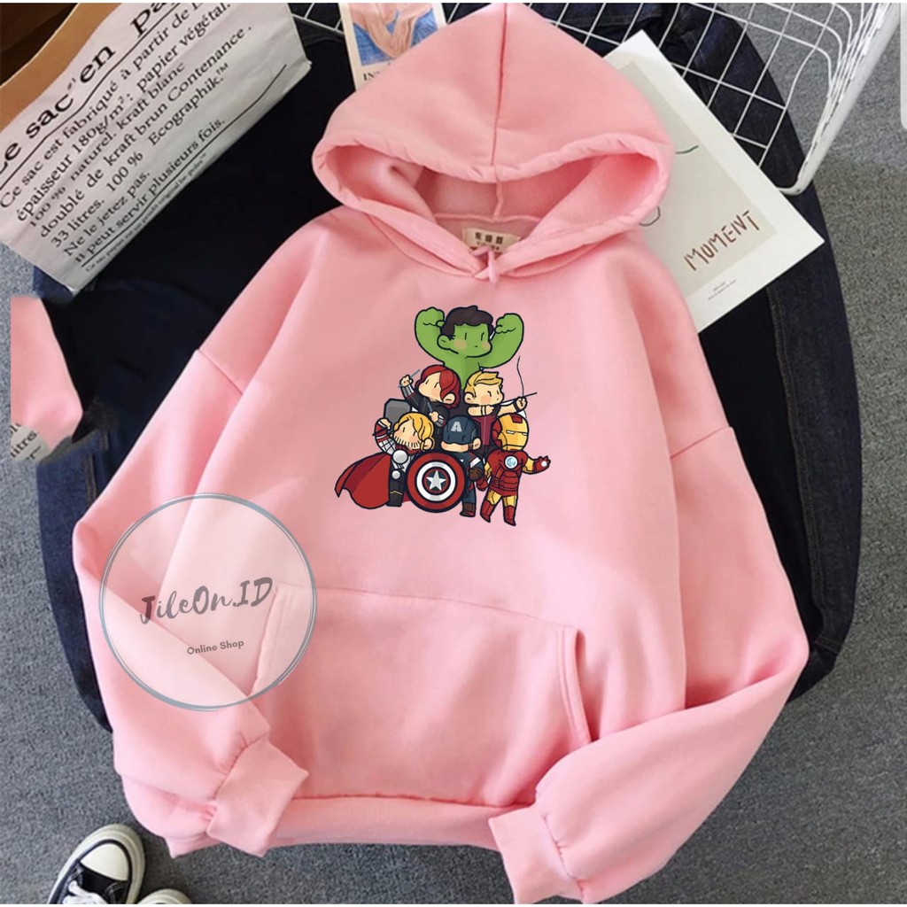 Áo Hoodie In Hình Siêu Anh Hùng Marvel Size M-Xxl