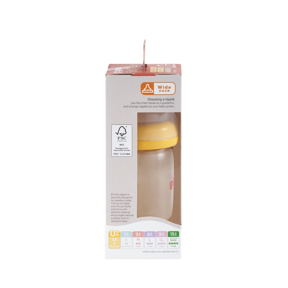 [Mã BMBAU50 giảm 7% đơn 99K] Bình sữa Pigeon 160ml / 240ml cổ rộng PPSU Plus với núm vú silicone siêu mềm Plus