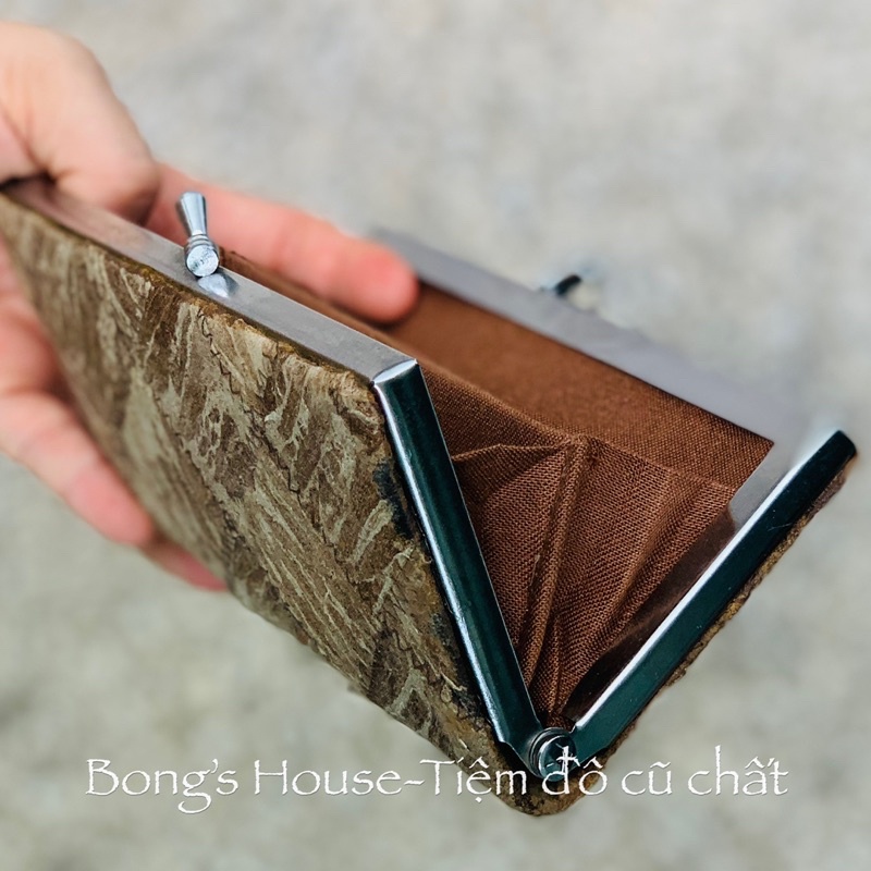 Cốp kén tằm  phong thuỷ size 18cm hàng 2hand Japan