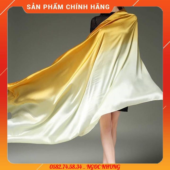 [MẪU 2021] Khăn Choàng Lụa Tơ Tằm Sống Kích thước 90 x 180cm chất khăn siêu nhẹ, siêu mềm, và siêu mát