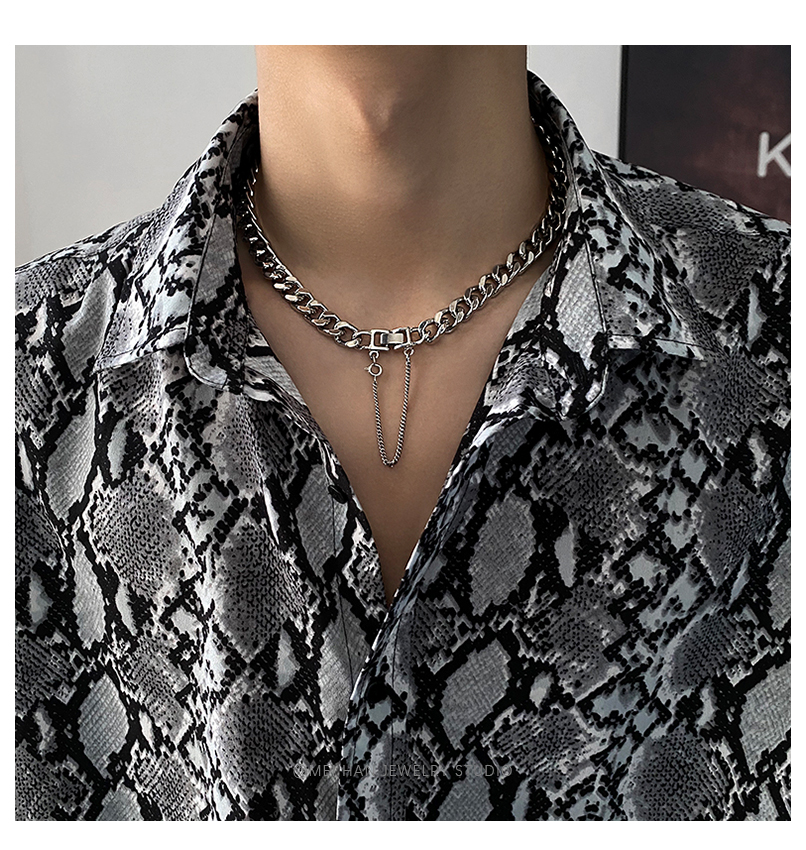 vòng cổ Kim Loại Phong Cách Hiphop Đường Phố