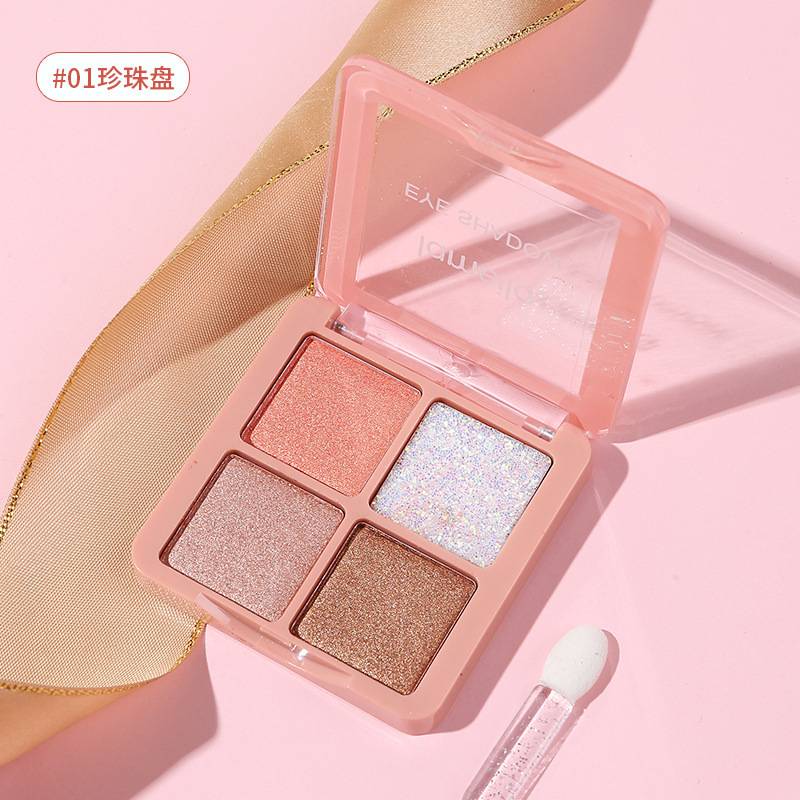 [Hàng mới về] Bảng phấn trang điểm mắt LAMEILA 4 màu ánh ngọc trai lấp lánh chống thấm nước mẫu 5086 | BigBuy360 - bigbuy360.vn