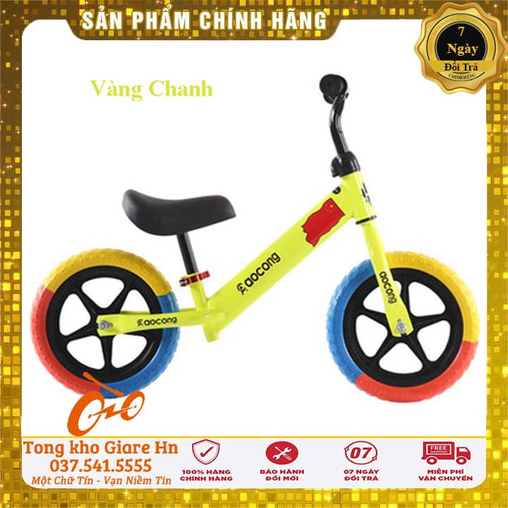 Xe thăng bằng, chòi chân hai bánh dành cho bé, Khung xe thép hợp kim - Lốp đặc