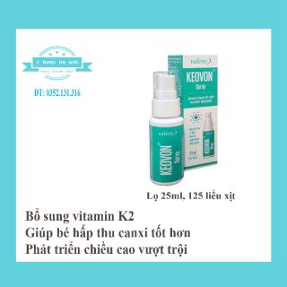 (CHÍNH HÃNG) Keovon vitamin k2 dạng xịt cho bé