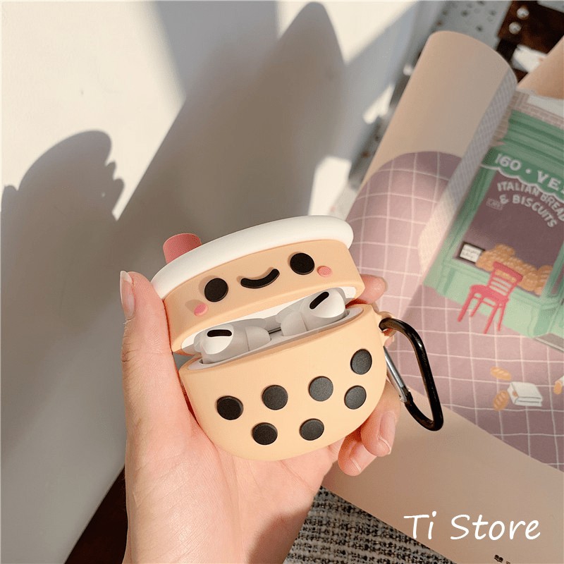 Case Airpod 1/2, Pro Milk Tea [ TI STORE ]