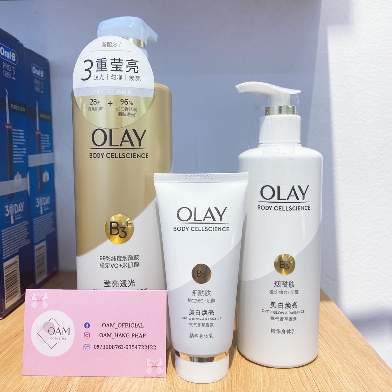 Sữa Tắm OLAY B3+ Siêu Dưỡng Trắng Da, Cấp Ẩm Và Đàn Hồi Cho Da - Chai 500ml | BigBuy360 - bigbuy360.vn