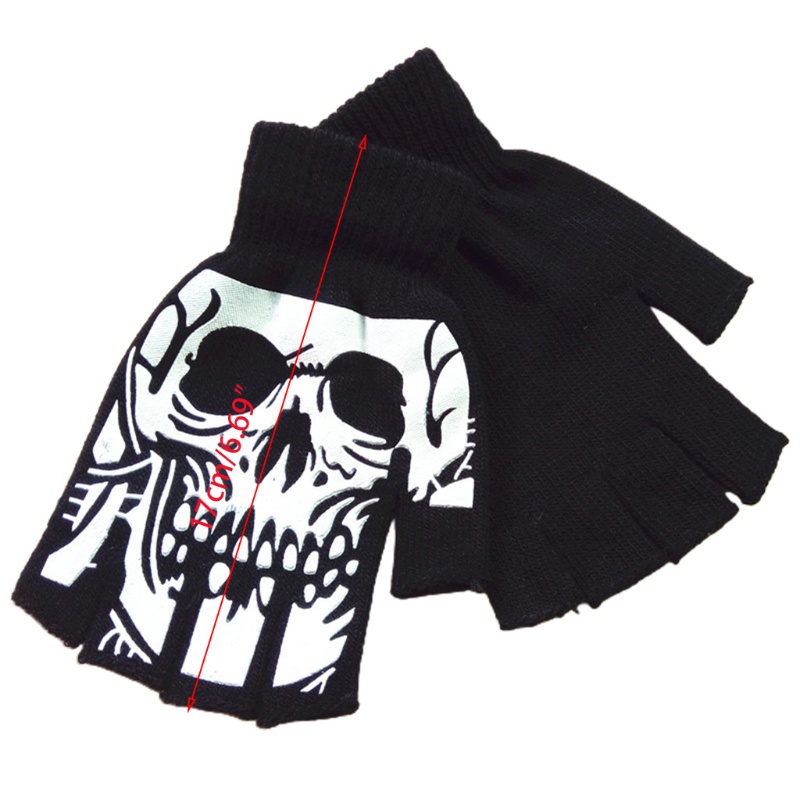 Găng Tay Hình Bộ Xương Dùng Để Biểu Diễn Nhảy Múa Phong Cách Halloween