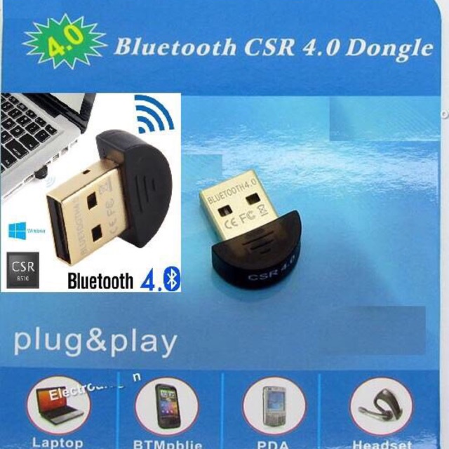 USB Bluetooth Dongle 4.0 Kết Nối Bluetooth Cho Máy Tính Để Bàn Laptop Với Điện Thoại Tai Nghe Máy In Máy Ảnh Loa