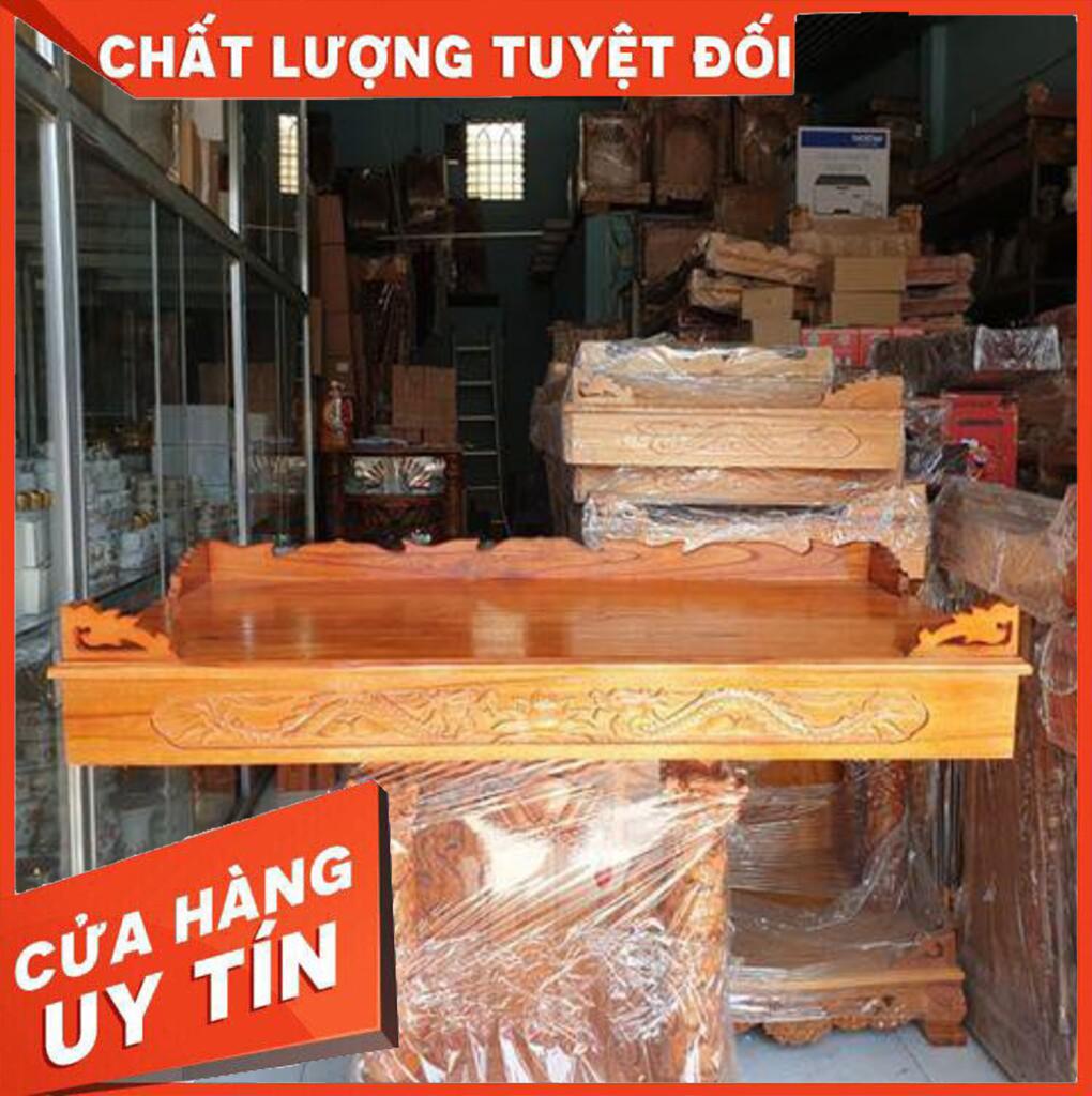 Bàn Thờ Treo Tường Gỗ Xoan Ngang 80cm Gồm 1 Bộ Kê Đế Nội Thất