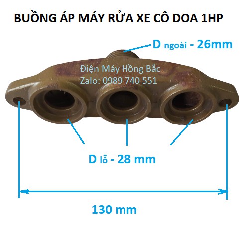 Phụ tùng đầu bơm máy rửa xe cô doa 1HP