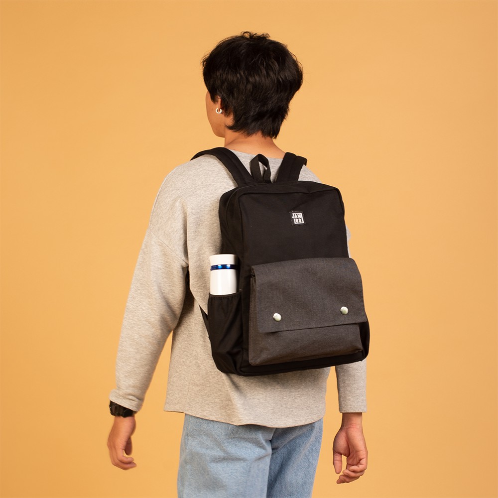 Jamlos Buddy Backpack - Balo thời trang vải canvas nhiều ngăn đi học đi làm vừa laptop15inch