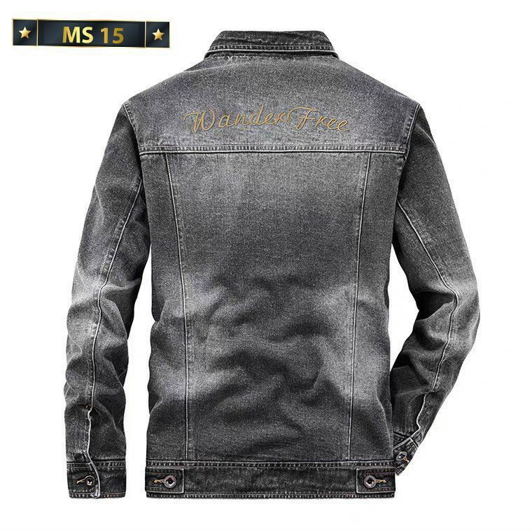 Áo khoác jean xám nam Hàn Quốc - Chất liệu vải denim dày dặn xịn , hàng chuẩn shop TUẤN KIỆT Store 8888 MS15