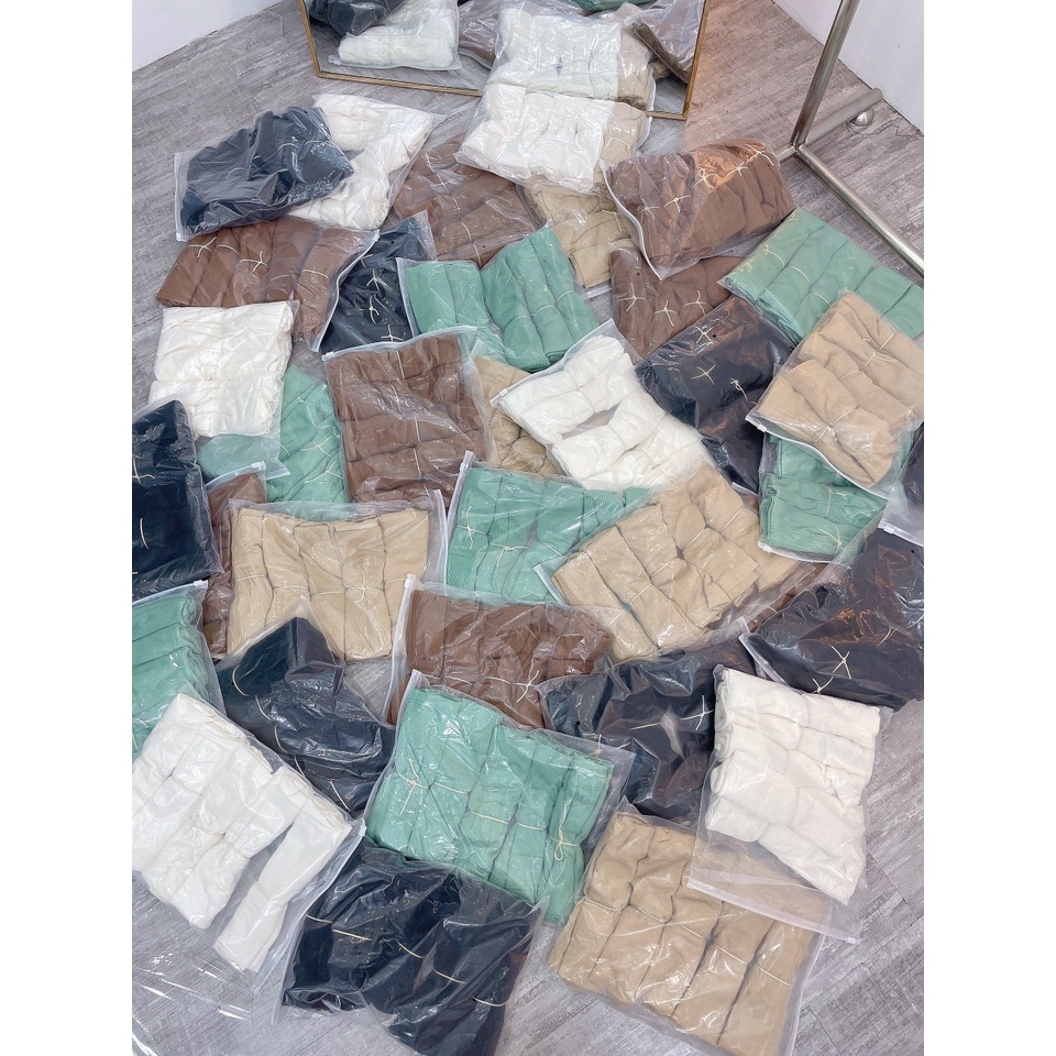 Áo ba lo nữ chất tăm bo zip co dãn ôm dáng