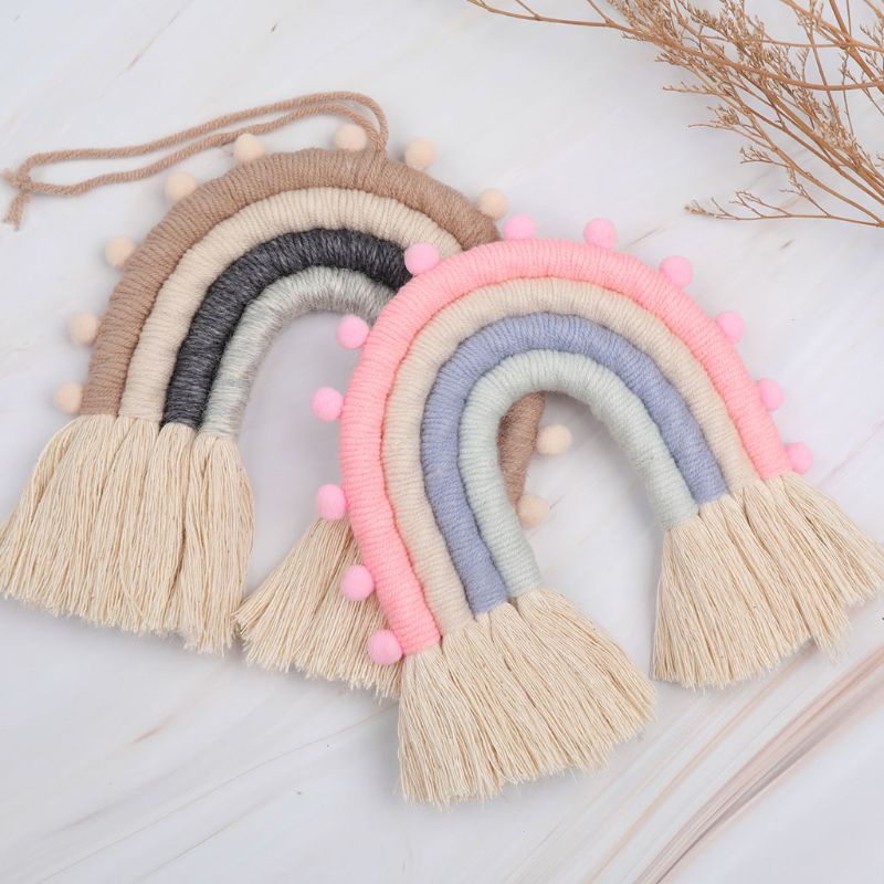 Phụ Kiện Trang Trí Tường Hình Cầu Vồng Dễ Thương Bắt Mắt