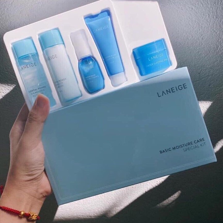 Set 5 Món Laneige Moisture Care Travel Kit - Dưỡng Ẩm, Cấp Nước, Chăm Sóc Da Hiệu Quả