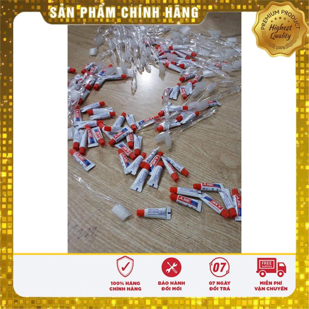 (HCM)[Sẵn Hàng]100 Bàn Chải Kem Đỏ Cao Cấp Riotex Cho Khách Sạn, Nhà Nghỉ, Homestay