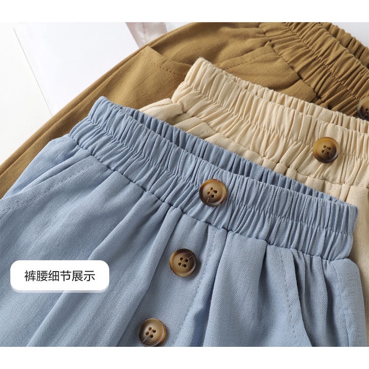 [Babycat Hàng Có Sẵn Quần Cotton Mỏng Vừa Cỡ Vừa Chống Muỗi Phong Cách Nhật Bản Hàn Quốc Thời Trang Mùa Hè Dành Cho Bé Trai 2022
