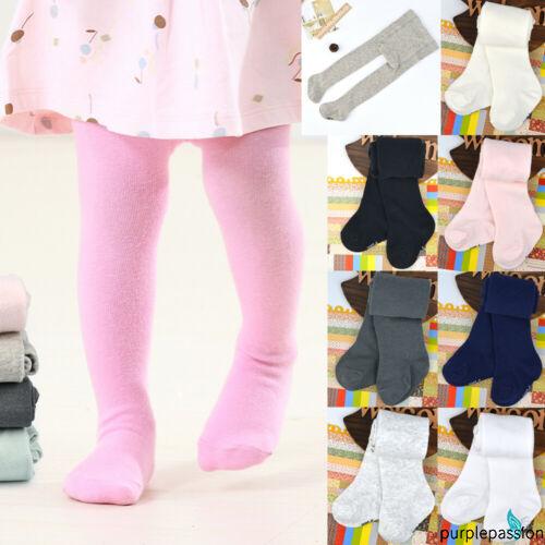 Quần Tất Cotton Màu Trơn Xinh Xắn Cho Bé Gái Sơ Sinh 0-24 Tháng