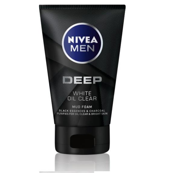 Sữa Rửa Mặt Nivea Men Deep White Oil Clear 100g