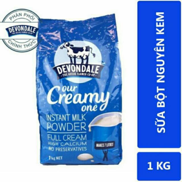 Hàng có sẵn Sữa Bột Devondale Nguyên Kem 1Kg  11 2 thumbnail