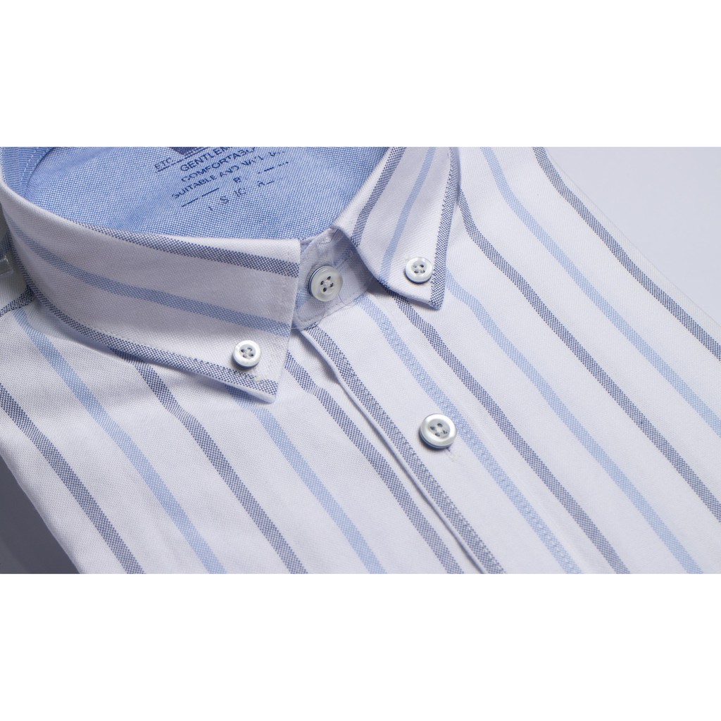 Sơ mi nam kẻ sọc dài tay cotton chất lượng cao - giá rẻ - ảnh chụp thật | BigBuy360 - bigbuy360.vn