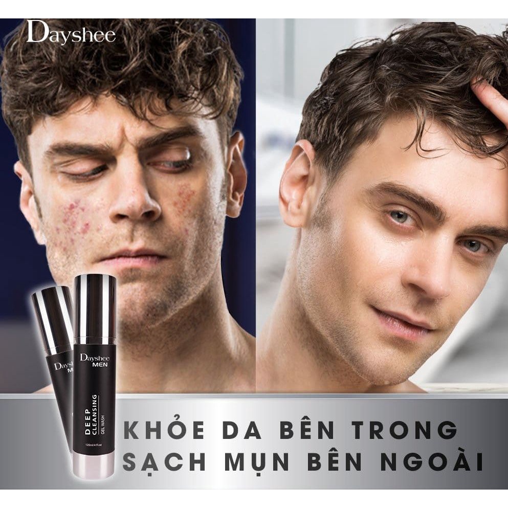 Dayshee Sữa Rửa Mặt Sạch Sâu Kiềm Dầu Dành Cho Nam Deep Cleansing Gel Wash For Men 120ml