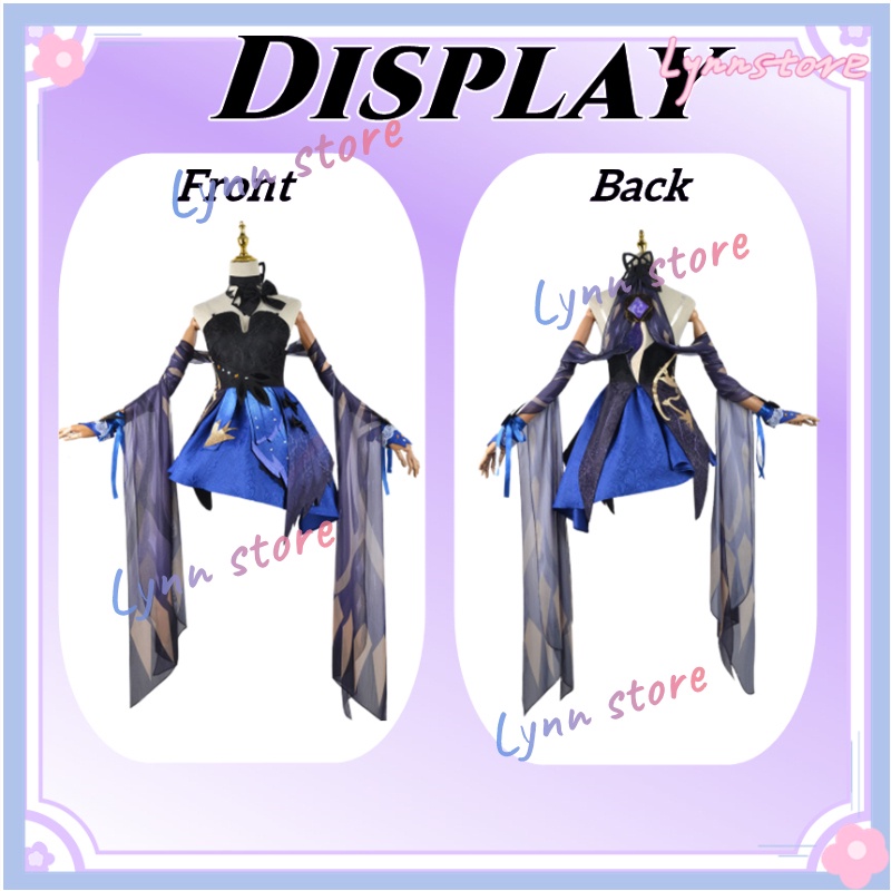 Trò chơi Genshin Impact Keqing Cosplay Costume Ke Qing Cosplay Opulent Splendor Bộ đồ mới và Phụ kiện Cosplay Tóc giả