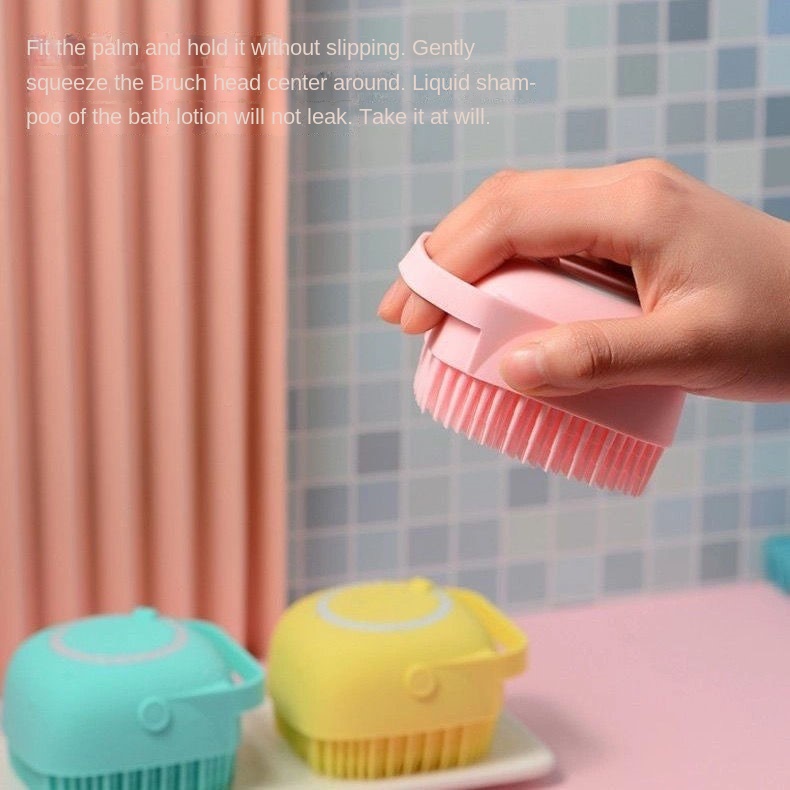 Bàn Chải Tắm Silicon Mềm Mát Xa Tẩy Tế Bào Chết Cho Người Lớn Và Trẻ Em