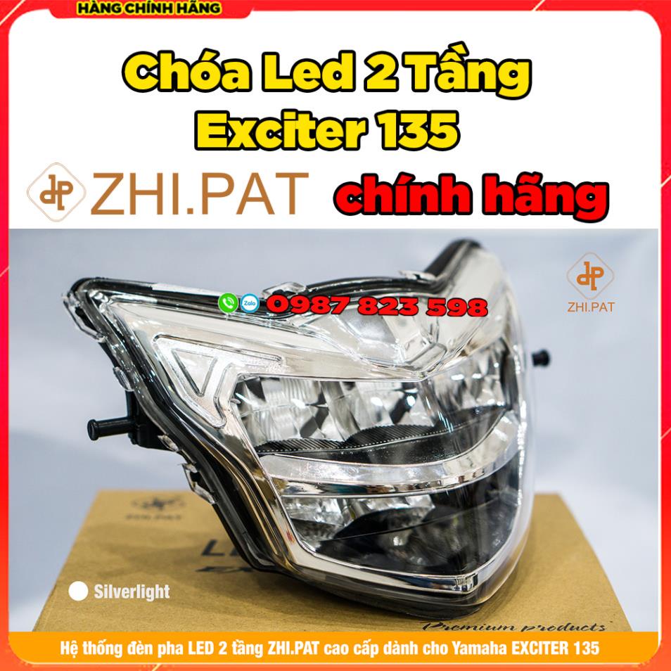 ✅ Đèn pha LED 2 tầng cho EX 135 hàng ZHIPAT chính hãng ✅