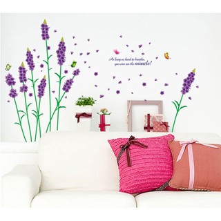 Decal dán tường decal trang trí hoa lavender 2 BINBIN PK143