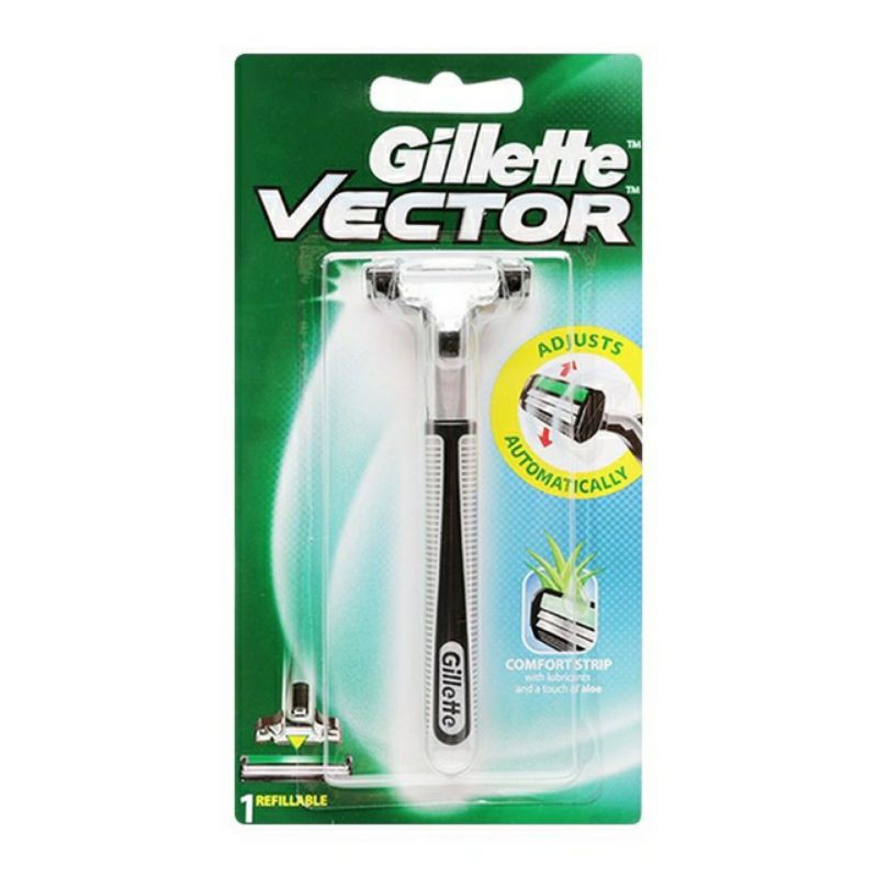 Dao Cạo Râu Lưỡi Kép Gillette Vector( Hàng Công Ty)