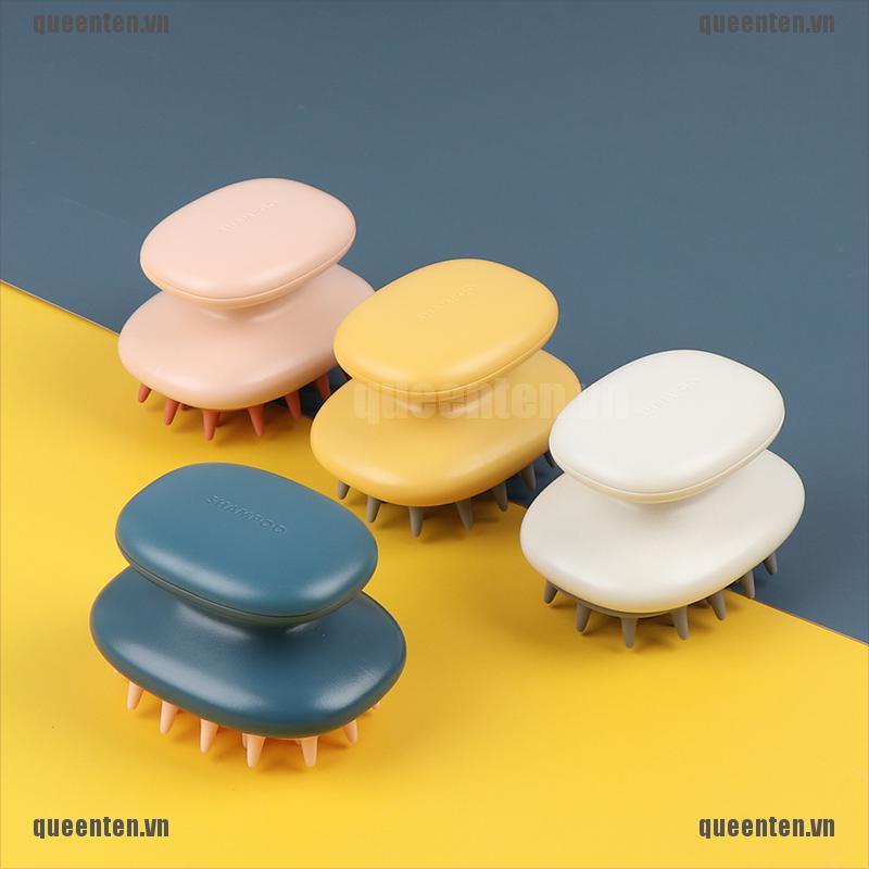 [Hàng mới về] Lược gội đầu mát xa da đầu kích thích mọc tóc bằng silicone dành cho chăm sóc tắm rửa