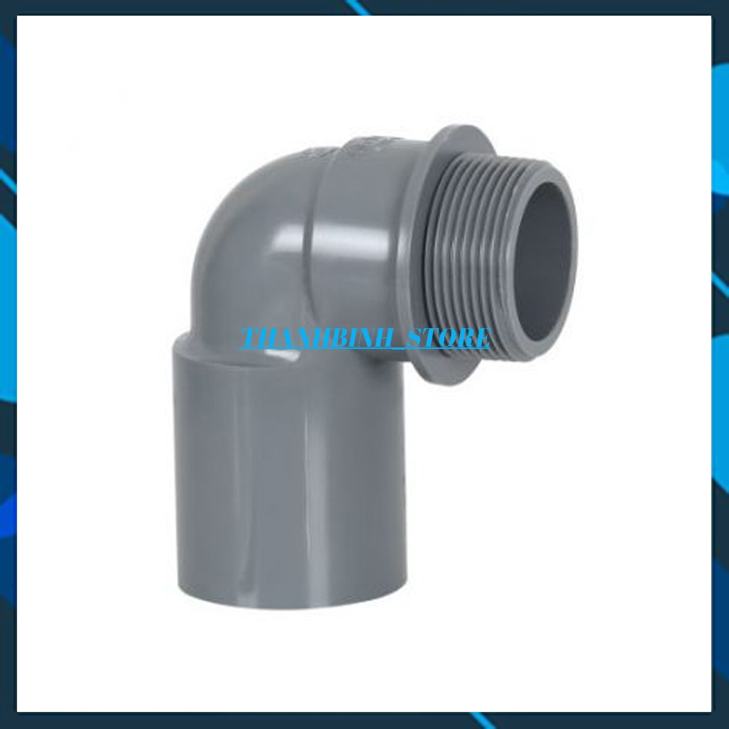 GÓC REN NGOÀI 21/27- NỐI GÓC REN NGOÀI SIZE 21/ 27- PVC NHỰA TIỀN PHONG PN10